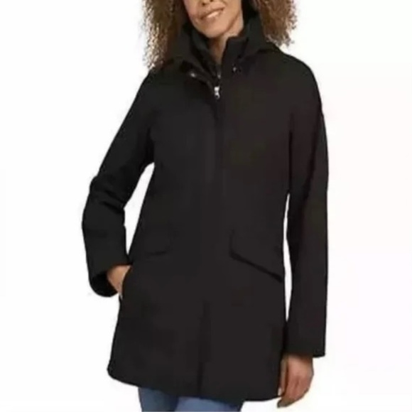 Lands' End Jackets & Blazers - Lands' End Ladies' 3-in-1 Systems Jacket, Hooded, Black, XL NWT